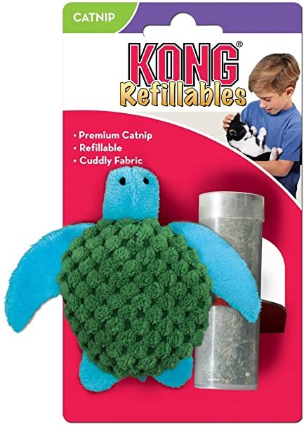 KONG CAT REFILLABLE CATNIP TURTLE