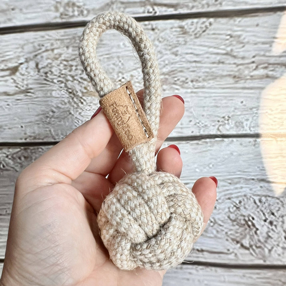FUNNY ZOO MINI ROPE BALL Z UCHWYTEM DLA MAŁYCH PSÓW 🏐