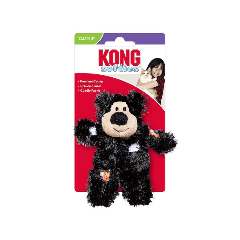 KONG CAT SOFTIES PATCHWORK BEAR ASSOR