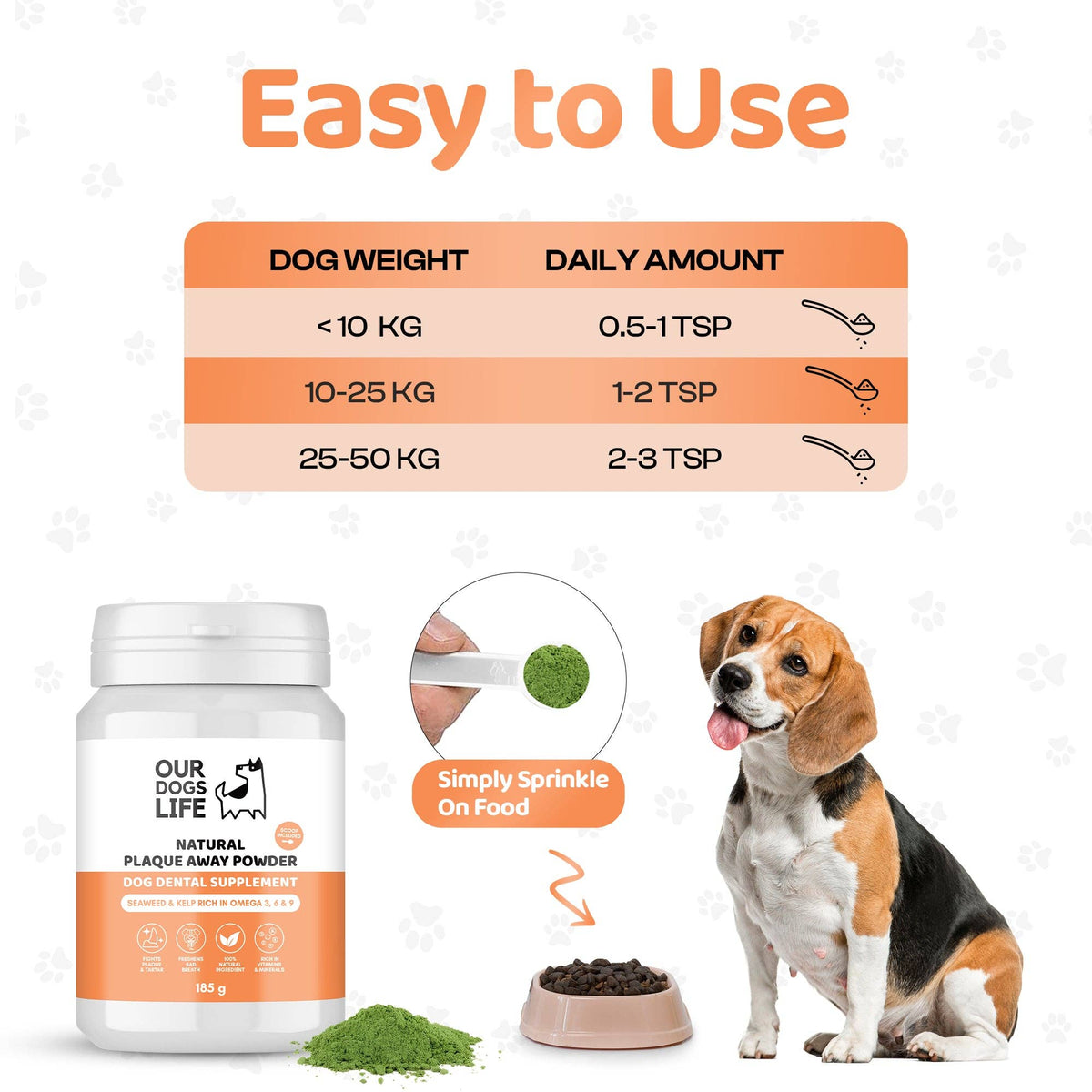 OURPETSLIFE PREPARAT DO USUWANIA PŁYTKI NAZĘBNEJ DLA PSÓW 500 G
