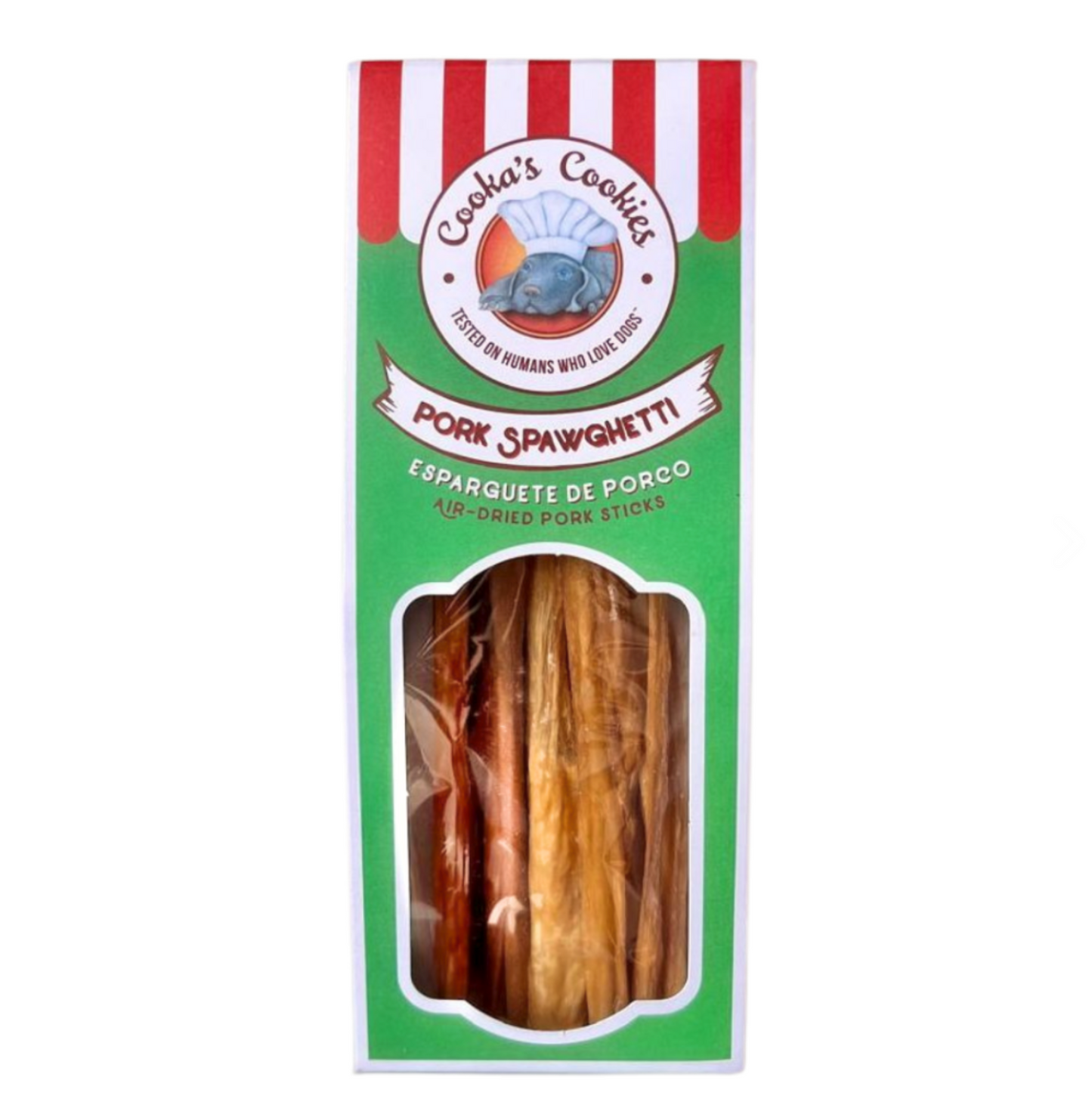 COOKAS COOKIES PRZYSMAKI DLA PSA PORK SPAWGHETTI SUSZONE JELITA WIEPRZOWE 60G