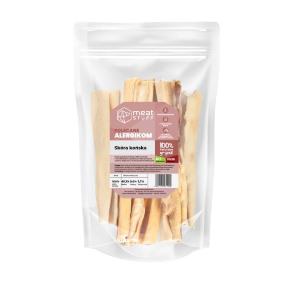 MEATSTUFF GRYZAK DLA PSA SKÓRA KOŃSKA 15 CM 100 G