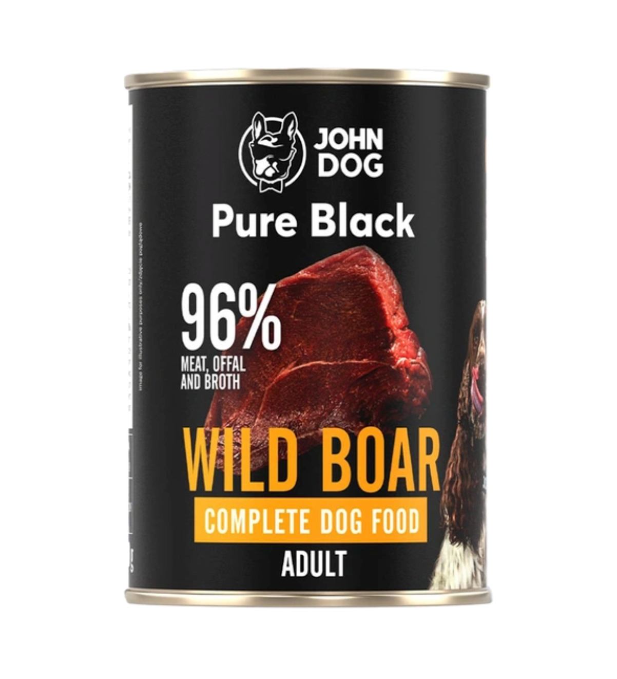 JOHN DOG PURE BLACK MOKRA KARMA DLA PSA DZIK 400 G