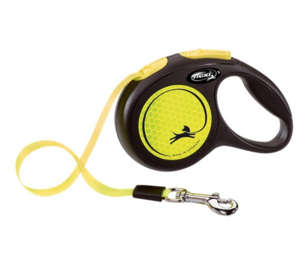 FLEXI NEW NEON SMYCZ AUTOMATYCZNA XS CORD 3 M BLACK YELLOW