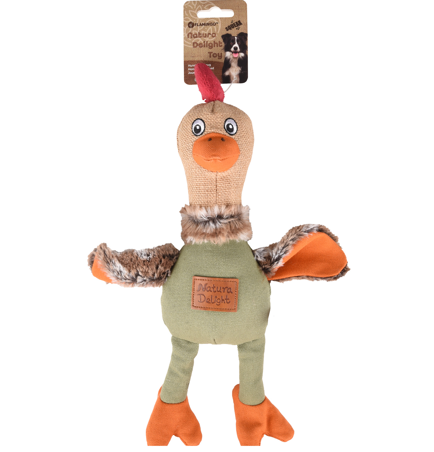 FLAMINGO DT NATURA DELIGHT CHICKEN MIX 42CM - ZABAWKA DLA PSIAKA