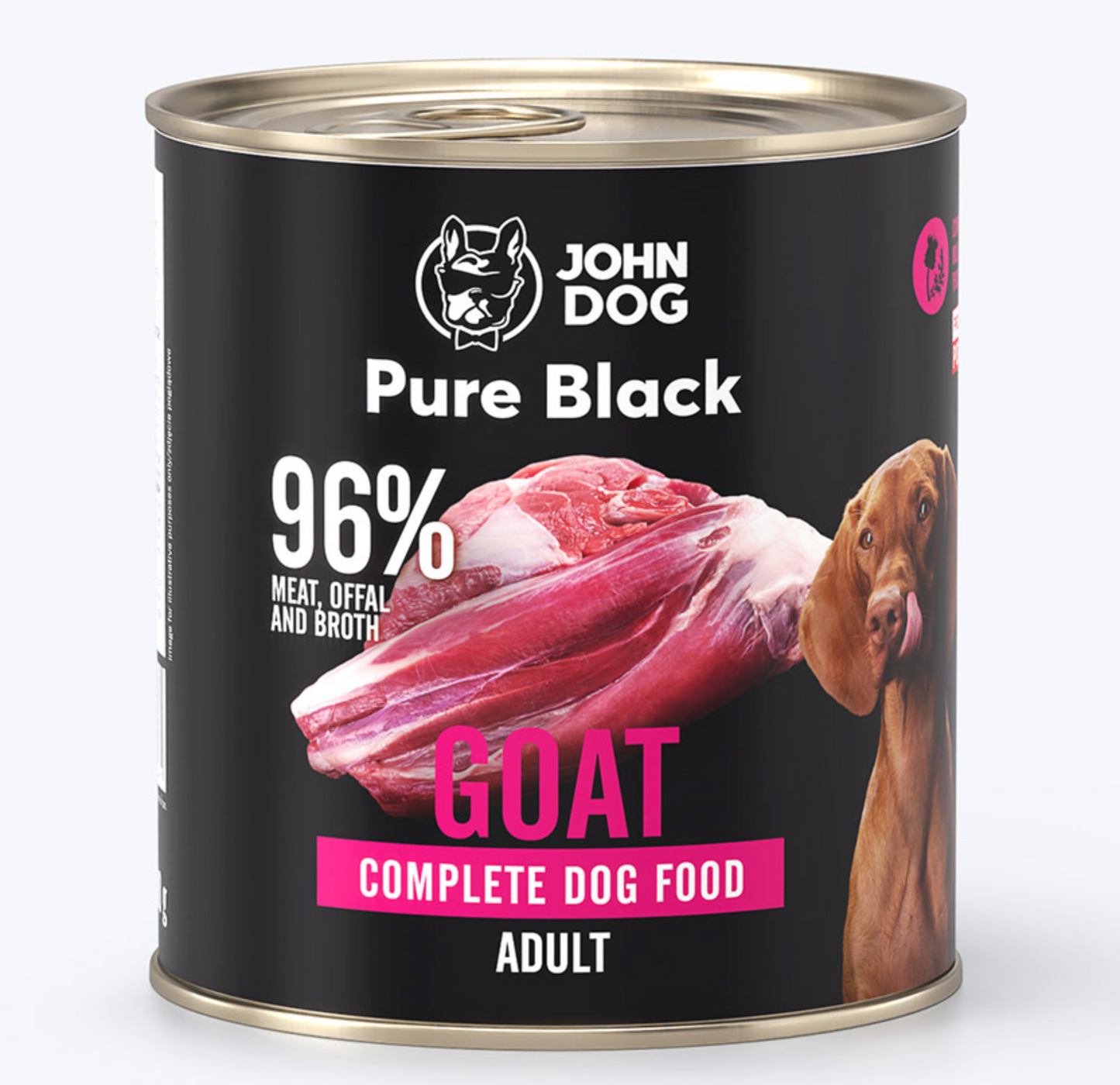 JOHN DOG PURE BLACK MOKRA KARMA DLA PSA KOZINA 800 G