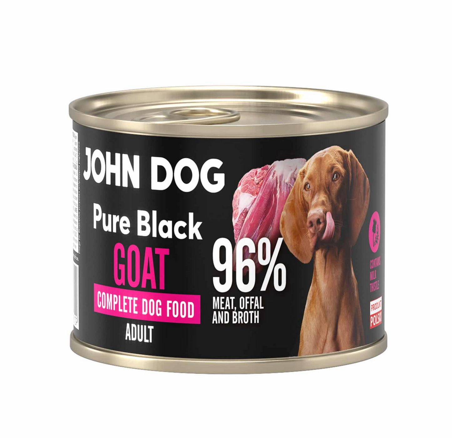 JOHN DOG PURE BLACK MOKRA KARMA DLA PSA KOZINA 200G