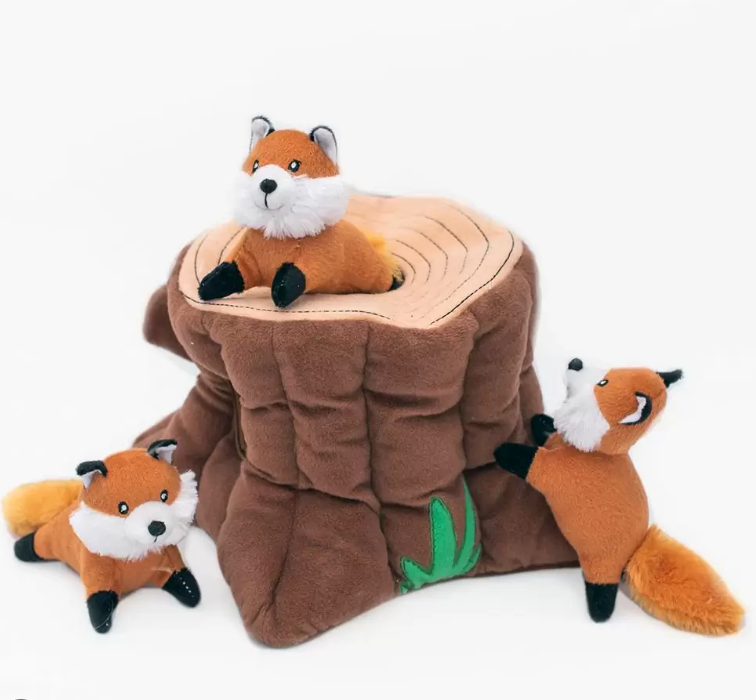 ZIPPY PAWS ZIPPY BURROW FOX STUMP