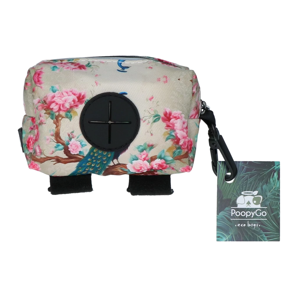 POOPYGO POOP BAG DISPENSER PEACOCK (WHITE)