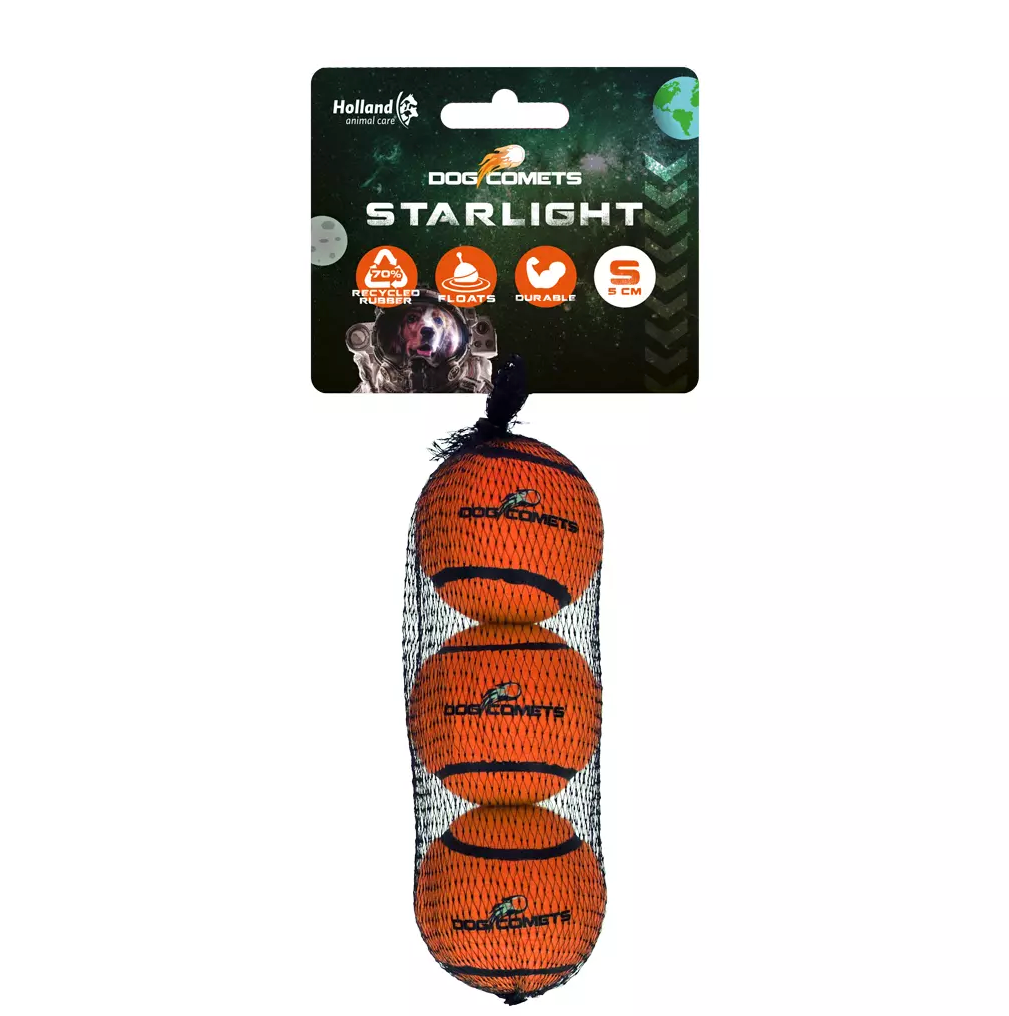 DOG COMETS STARLIGHT TENNISBAL S GROEN 3ST