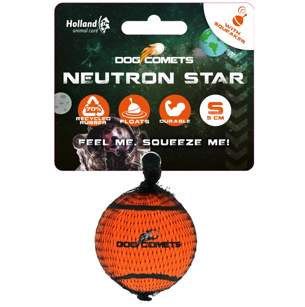 DOG COMETS NEUTRON STAR TENNISBAL MET PIEPER S ORANJE 1ST