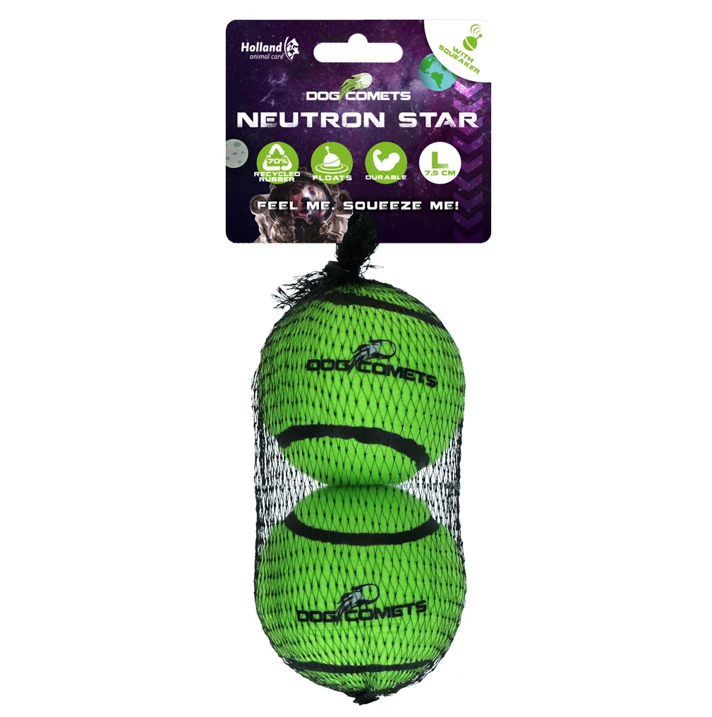 DOG COMETS NEUTRON STAR TENNISBAL MET PIEPER L GROEN 2ST