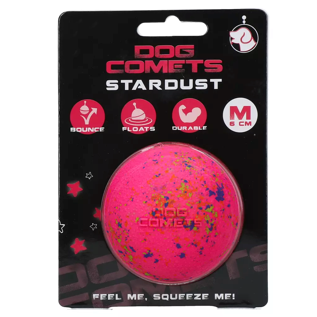 DOG COMETS BALL STARDUST PINK M