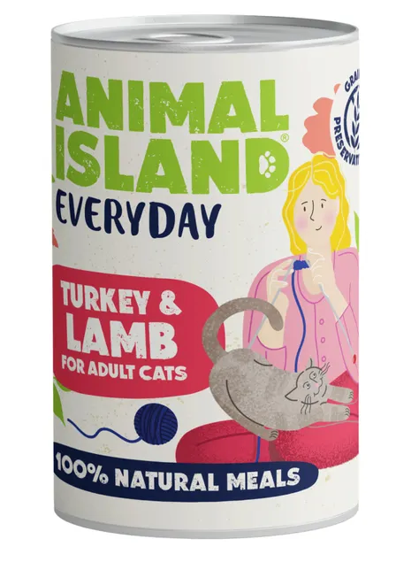 ANIMAL ISLAND MOKRA KARMA KOT EVERYDAY INDYK JAGNIĘCINA 400G