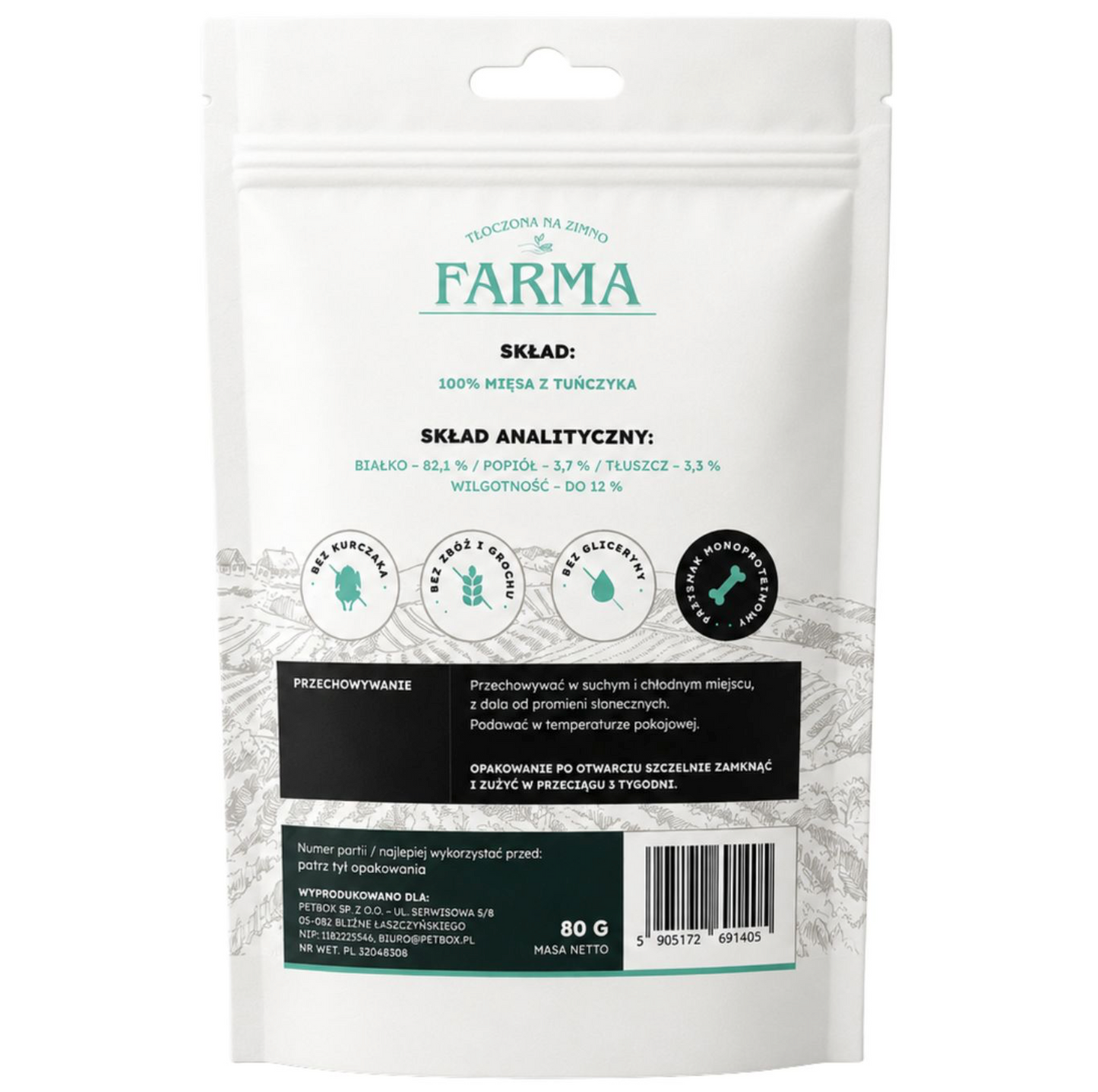 FARMA TRESERKI TUŃCZYK 80G