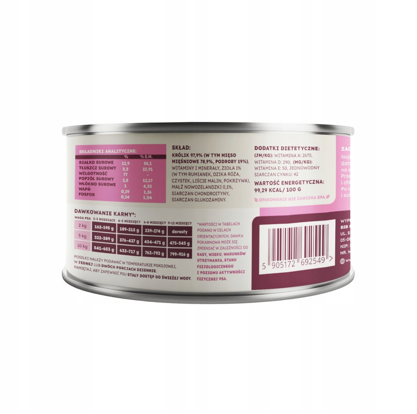 FARMA MOKRA KARMA SZCZENIAK SELECT KRÓLIK 200G
