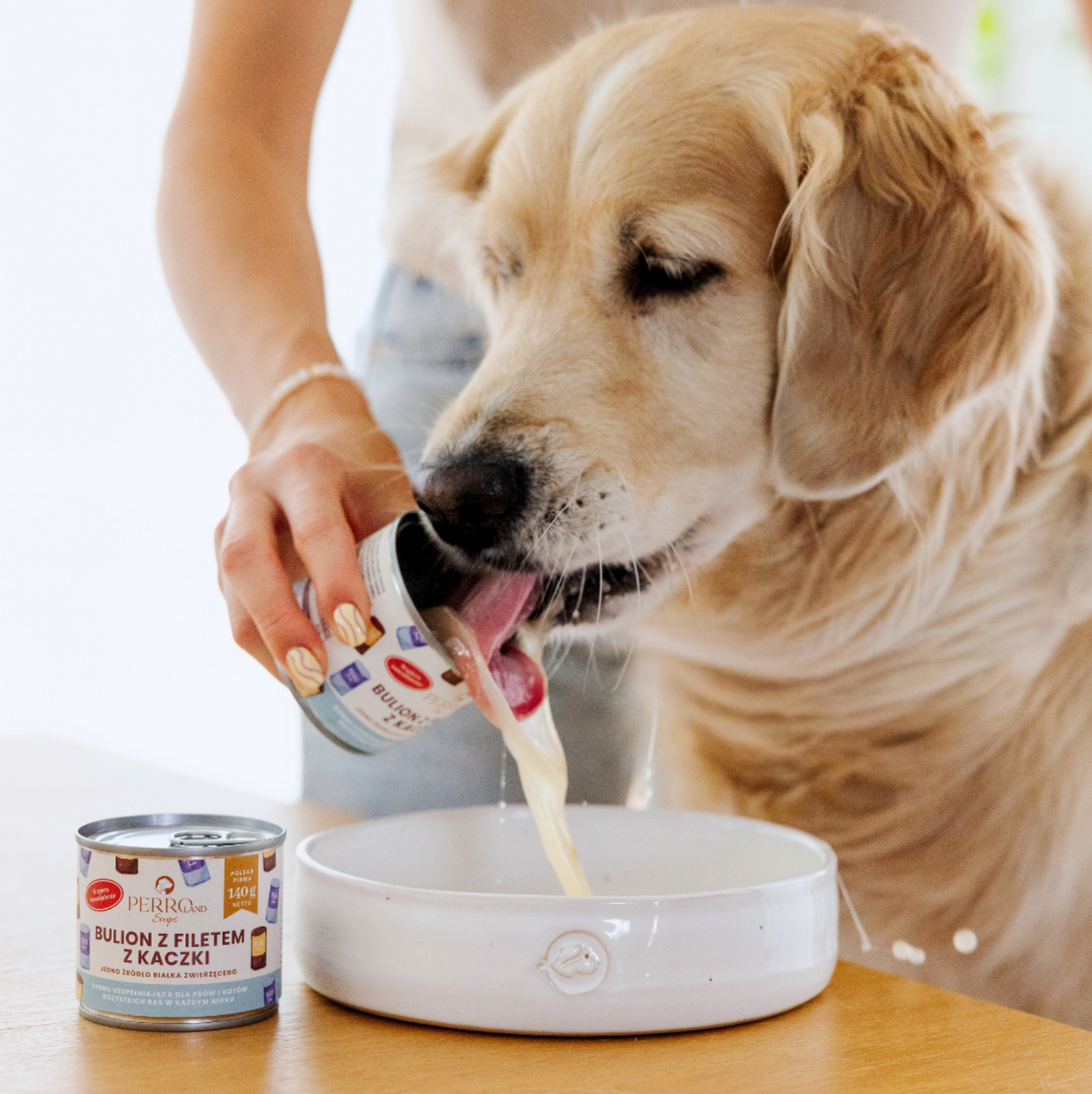 PERRO PIES KOT BULION Z FILETEM Z KACZKI 140G