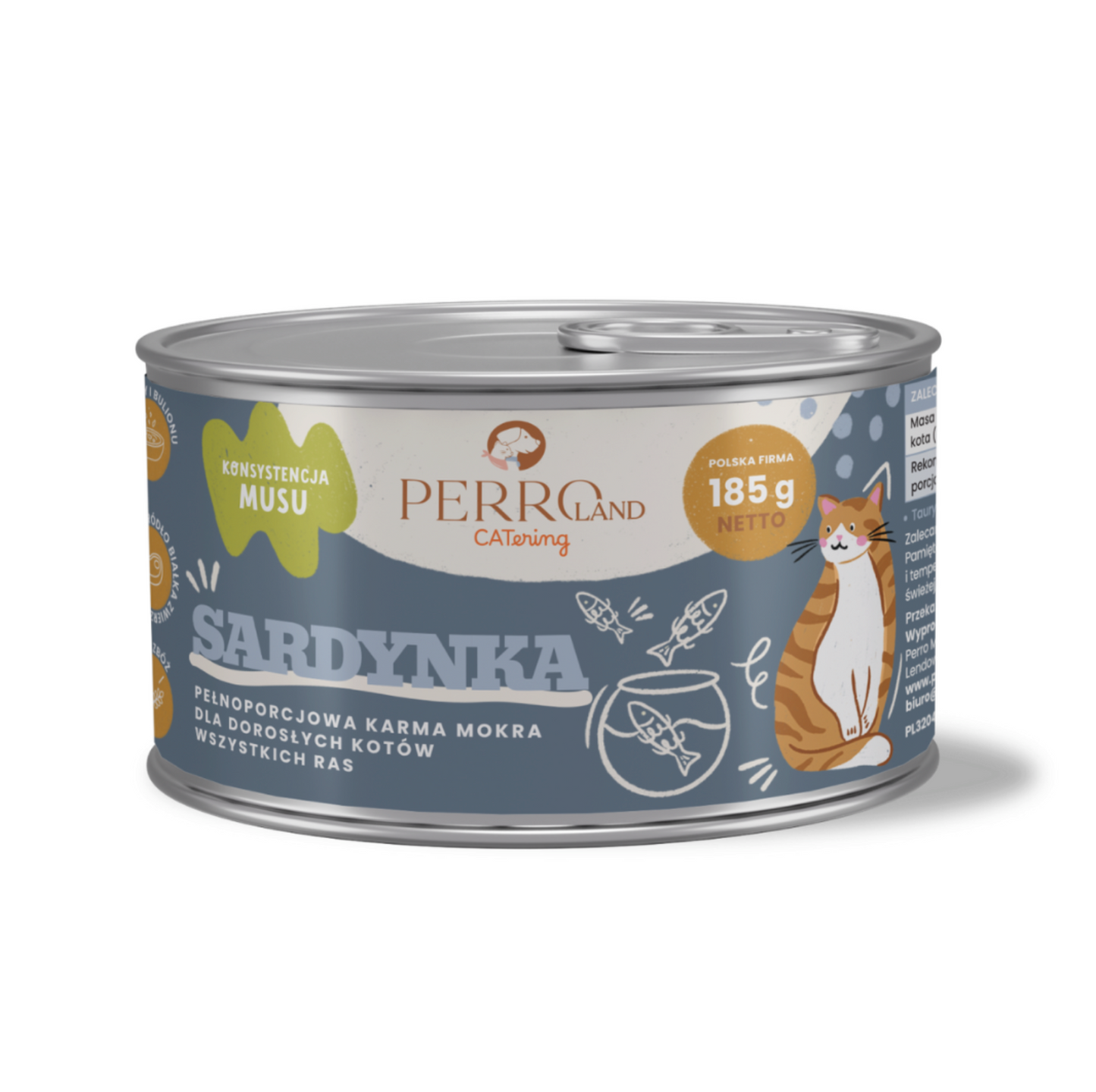 PERRO CATERING KARMA DLA KOTÓW SARDYNKA 185G