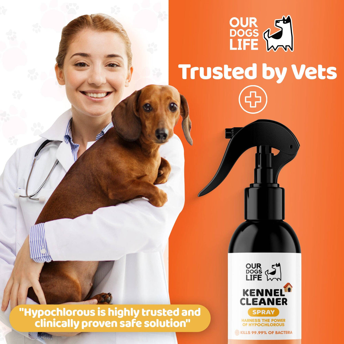 OURPETSLIFE ŚRODEK DO CZYSZCZENIA I DEZYNFEKCJI KOJCÓW DLA PSÓW