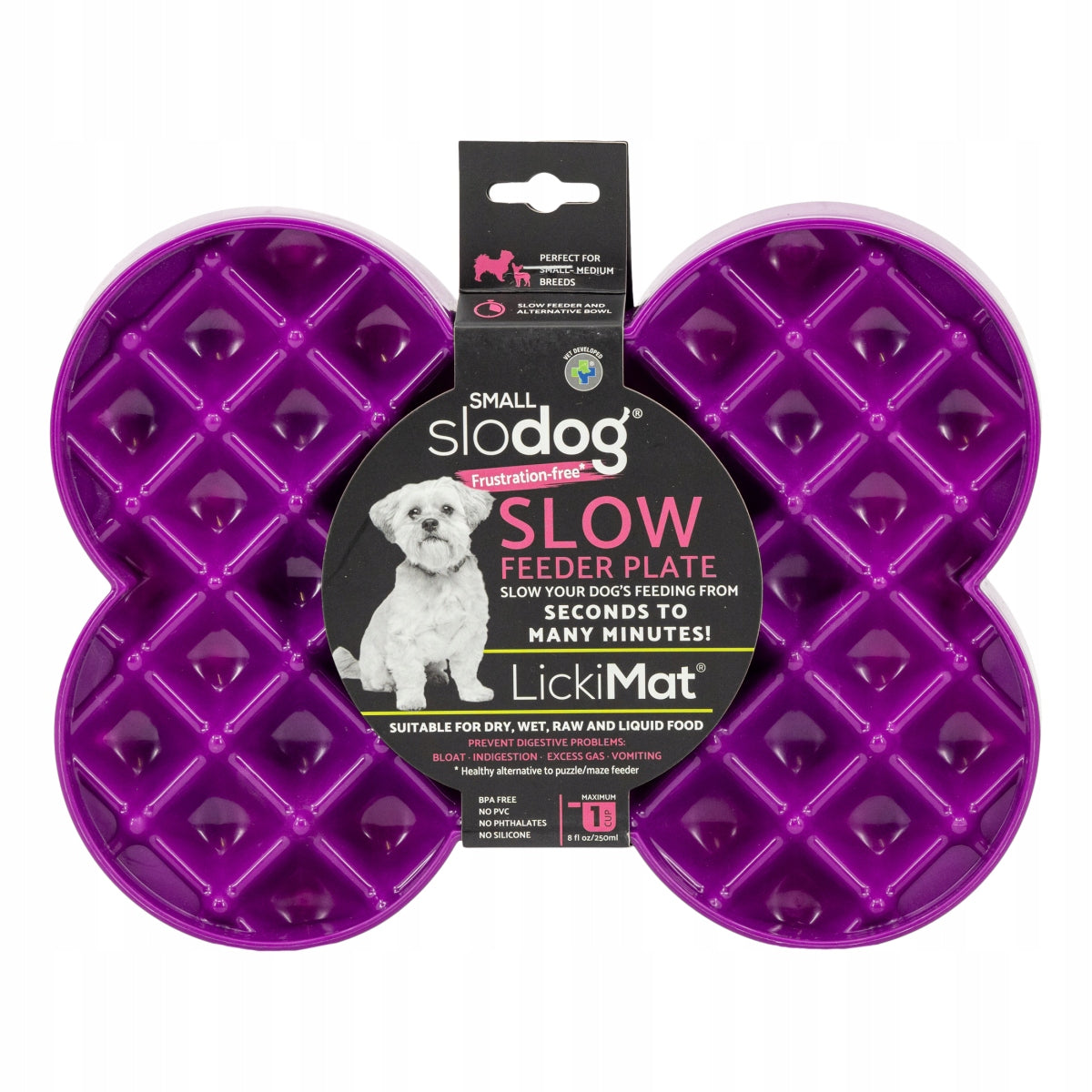 LICKIMAT SLODOG SMALL FIOLETOWA – MISKA SPOWALNIAJĄCA JEDZENIE