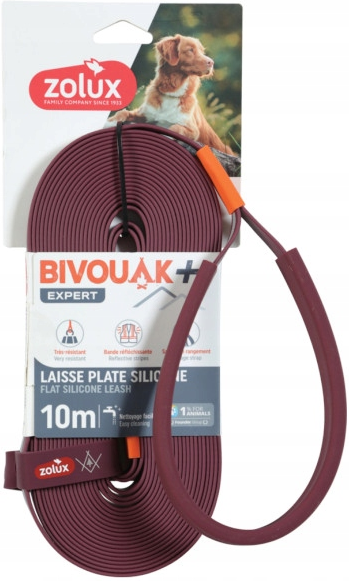ZOLUX BIVOUAK SMYCZ SILIKONOWA CZERWONA 10M