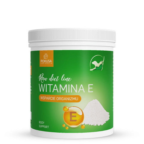 POKUSA RAW DIET LINE WITAMINA E 300G- SILNY ANTYOKSYDANT WSPIERAJĄCY ODPORNOŚĆ, SERCE