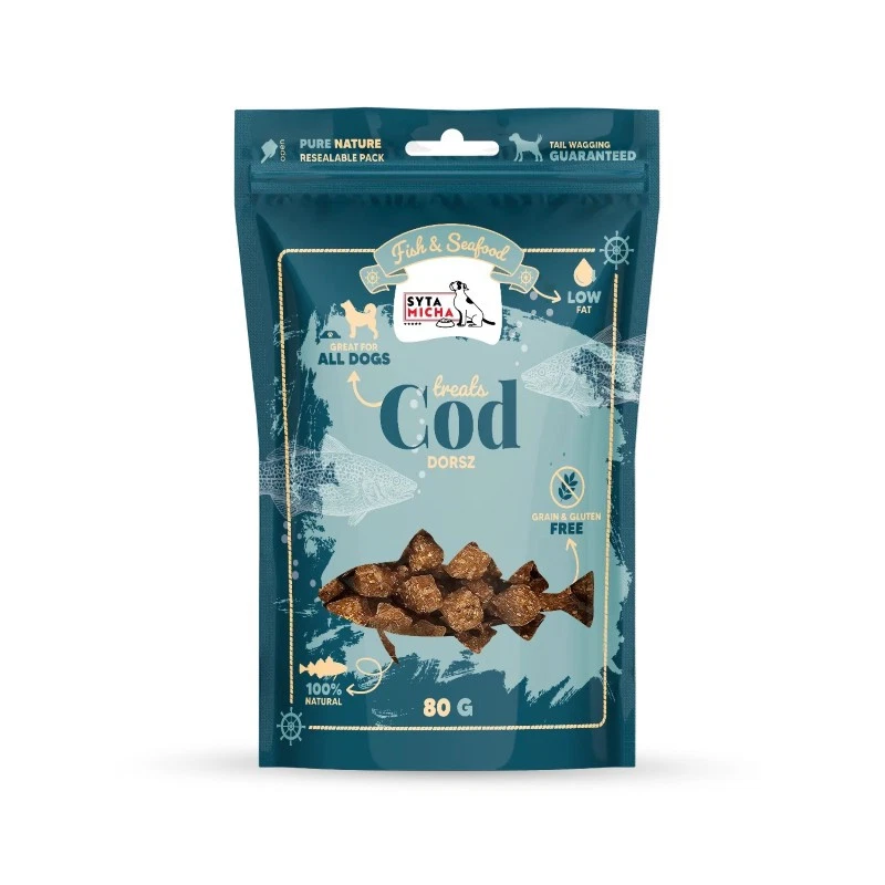SYTA MICHA FISH & SEA FOOD PRZYSMAKI DLA PSA DORSZ 80G