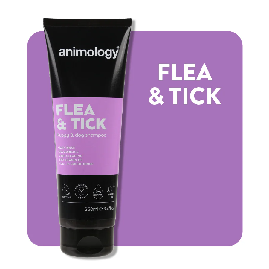 ANIMOLOGY FLEA & TICK SHAMPOO - SZAMPON PRZECIW PCHŁOM I KLESZCZOM