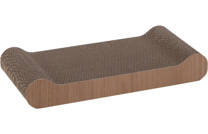 FLAMINGO SCRATCHING CARDBOARD WOKA BROWN 49X22.5X7CM