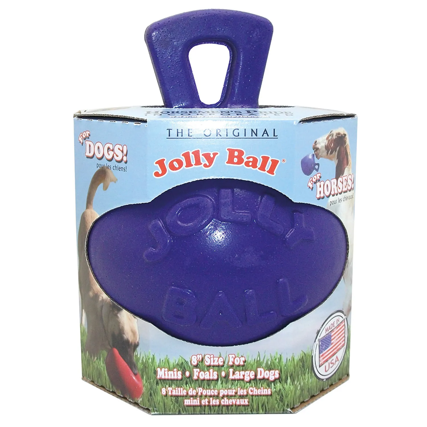 JOLLY BALL 20CM BLUE HORSE AND DOG