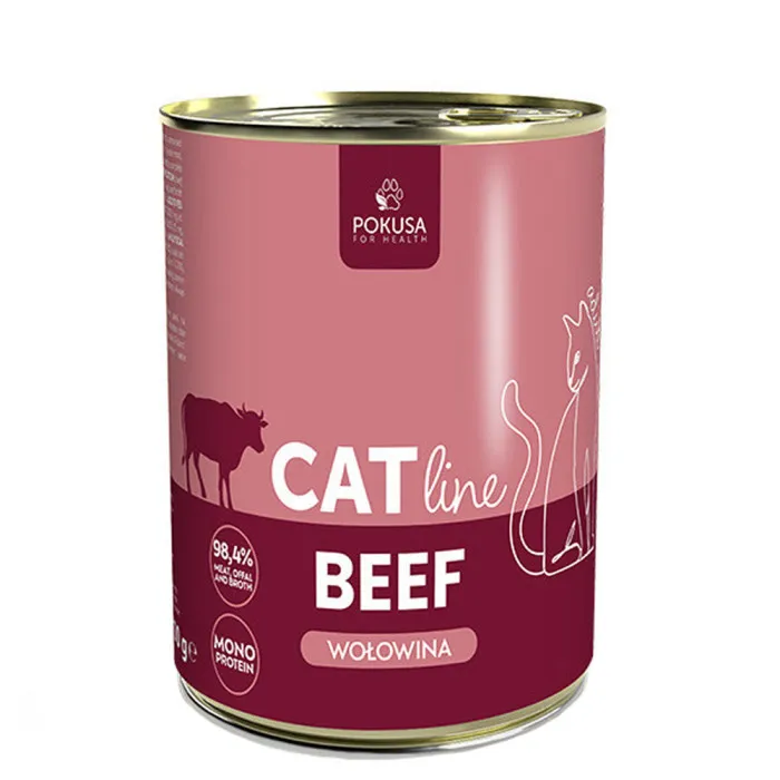 POKUSA CAT LINE MOKRA KARMA DLA KOTA BEEF 400G