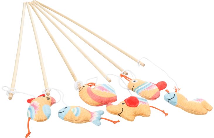 FLAMINGO TOY NITZ DANGLER ANIMALS ORANGE 53CM