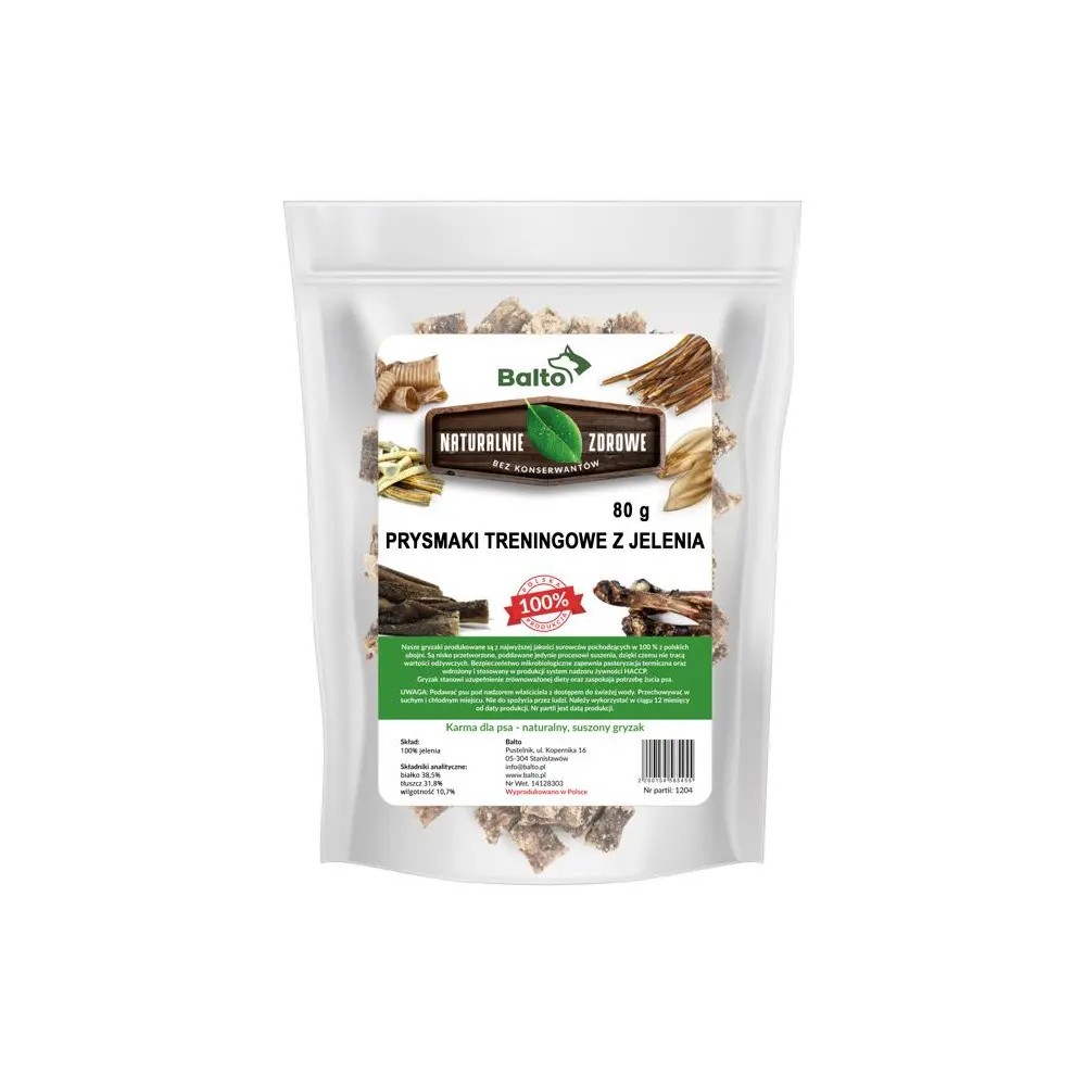 BALTO GRYZAK DLA PSA PRZYSMAK TRENINGOWY Z JELENIA 80G