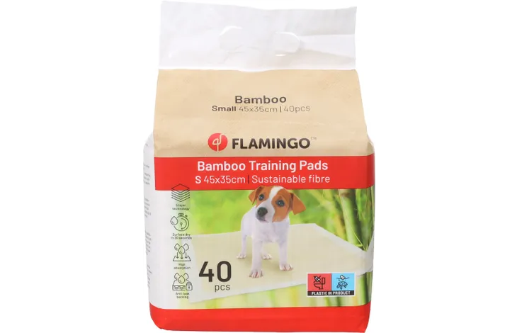 FLAMINGO TRAINING PAD BAMBOO PADU S 45X35CM 40PCS