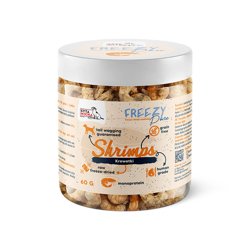 SYTA MICHA FREEZY PURE PRZYSMAKI DLA PSA LIO KREWETKI KRÓLEWSKIE 60G