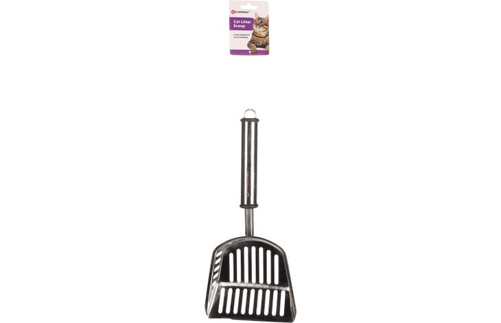 FLAMINGO CAT LITTER SCOOP IAN STAINLESS STEEL 31,5X14,2X4CM