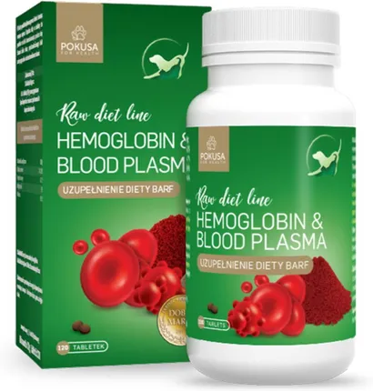 POKUSA RAWDIETLINE HEMOGLOBIN & BLOOD PLASMA 120 TABLETEK