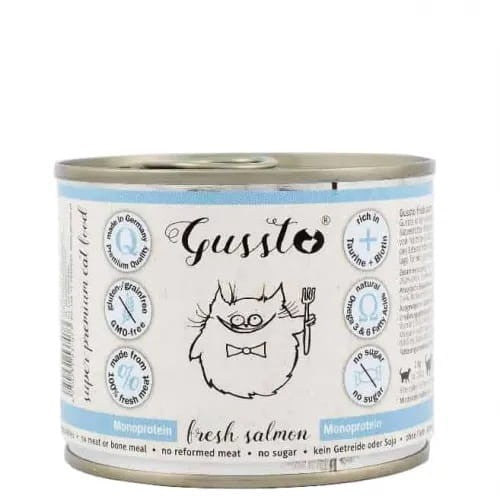 GUSSTO MOKRA KARMA DLA KOTA ŁOSOŚ 190G