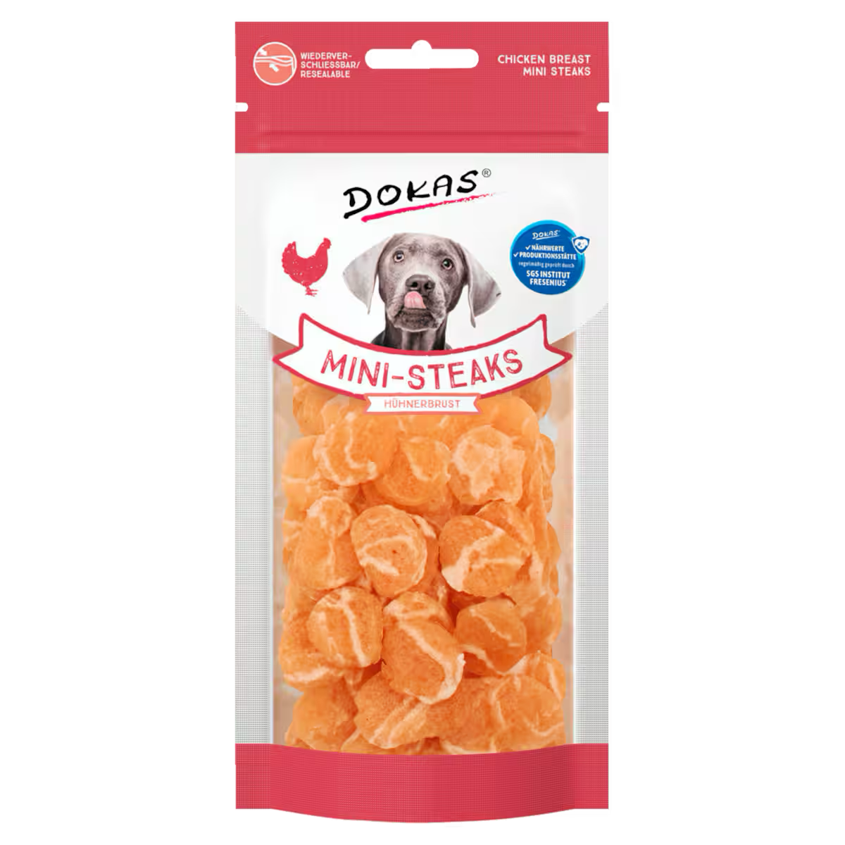 DOKAS MINI STEAKS HUHNERBRUT 50G
