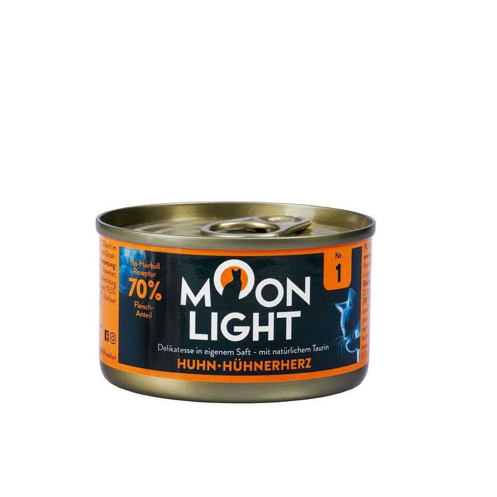 MOONLIGHT 1 MOKRA KARMA DLA KOTA KURCZAK + SERCA Z KURCZAKA 80G