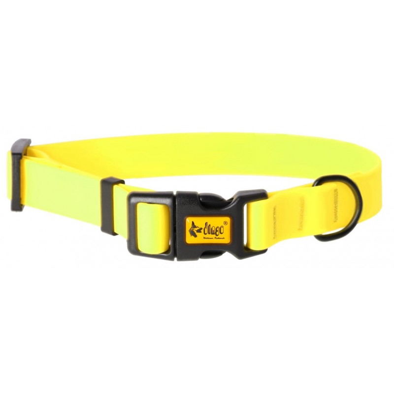 DINGO OBROŻA DLA PSA REGULOWANA SZER. 2CM (31-49CM) ŻÓŁTA