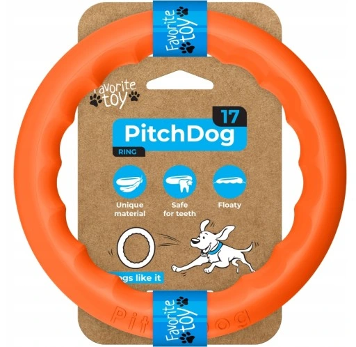 PITCHDOG PIERŚCIEŃ 17CM POMARAŃCZOWY