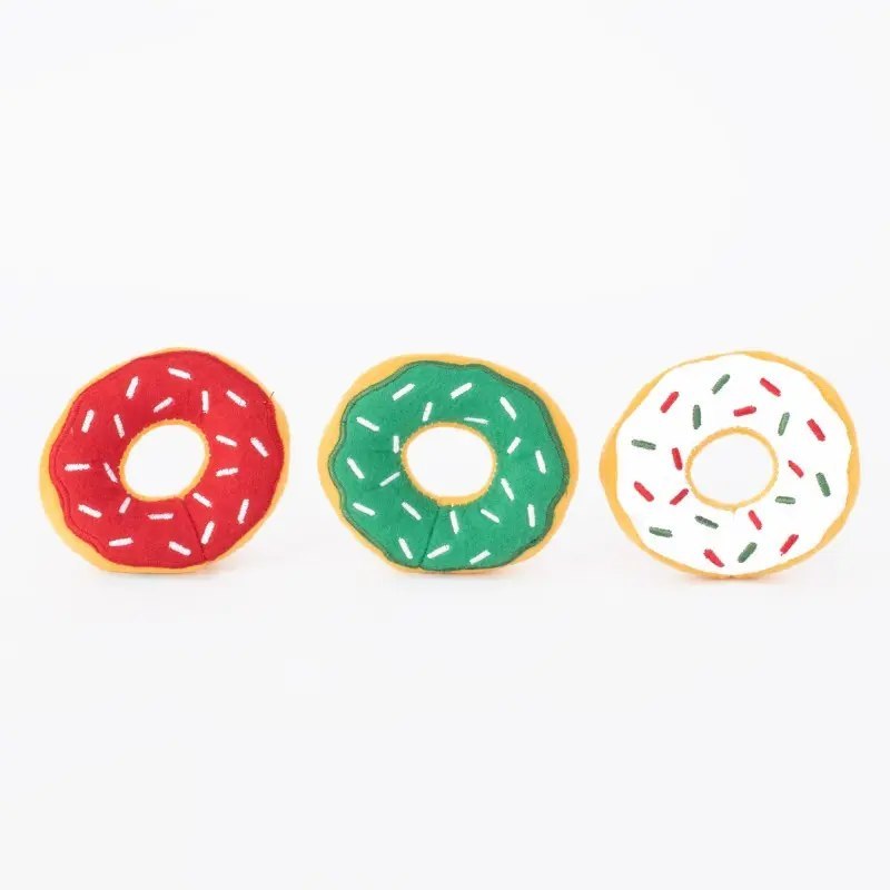 ZIPPYPAWS PLUSZOWE MINI DONUTY – UROCZE, PISZCZĄCE ZABAWKI DLA PSA