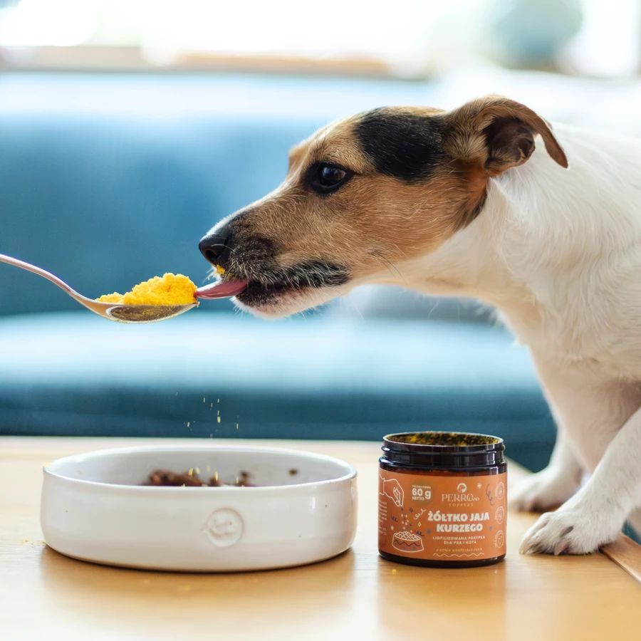 PERRO TOPPERS ŻÓŁTKO JAJA KURZEGO LIOFILIZOWANE 60g