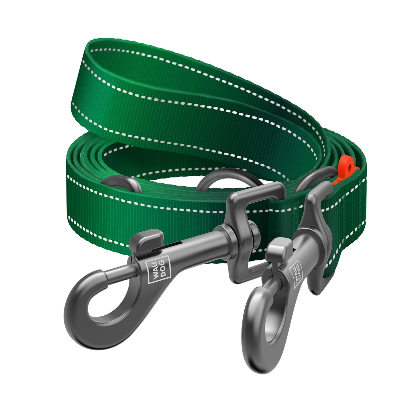WAUDOG NYLON MONO SMYCZ PRZEPINANA ODBLASKOWA M 20 MM 300CM ZIELONY