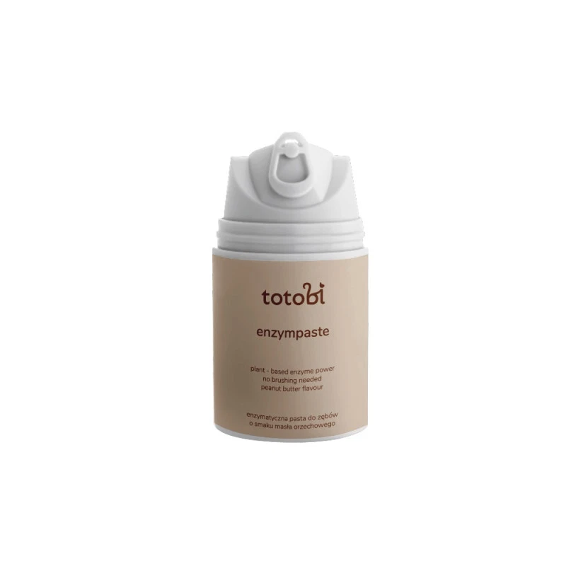 TOTOBI ENZYMATYCZNA PASTA DO ZĘBÓW O SMAKU MASŁA ORZECHOWEGO, 50 ML