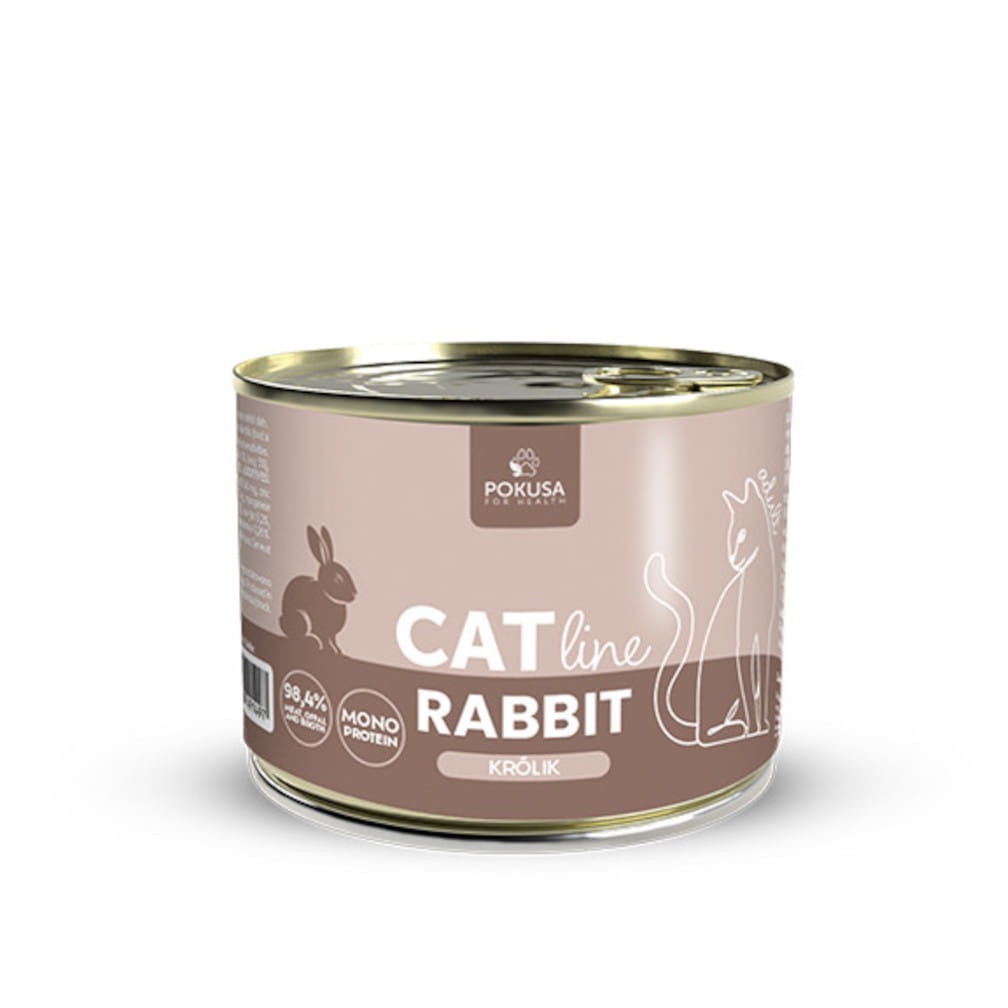 POKUSA CAT LINE MOKRA KARMA DLA KOTA RABBIT 200G