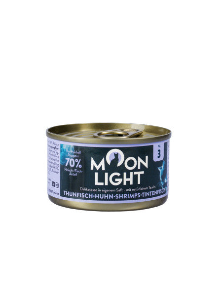 MOONLIGHT 3 MOKRA KARMA DLA KOTA TUŃCZYK + KURCZAK + KAŁAMARNICA 80G