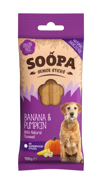 SOOPA STICKS PRZYSMAK DLA PSA SENIOR BANANA & PUMPKIN