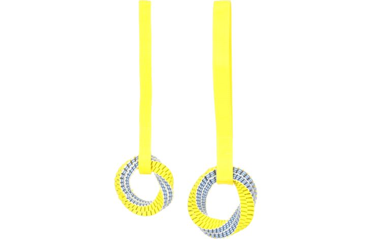 FLAMINGO DT GLOWA PULL ROPE + RING BLUE/YELLOW L 50X15X4CM
